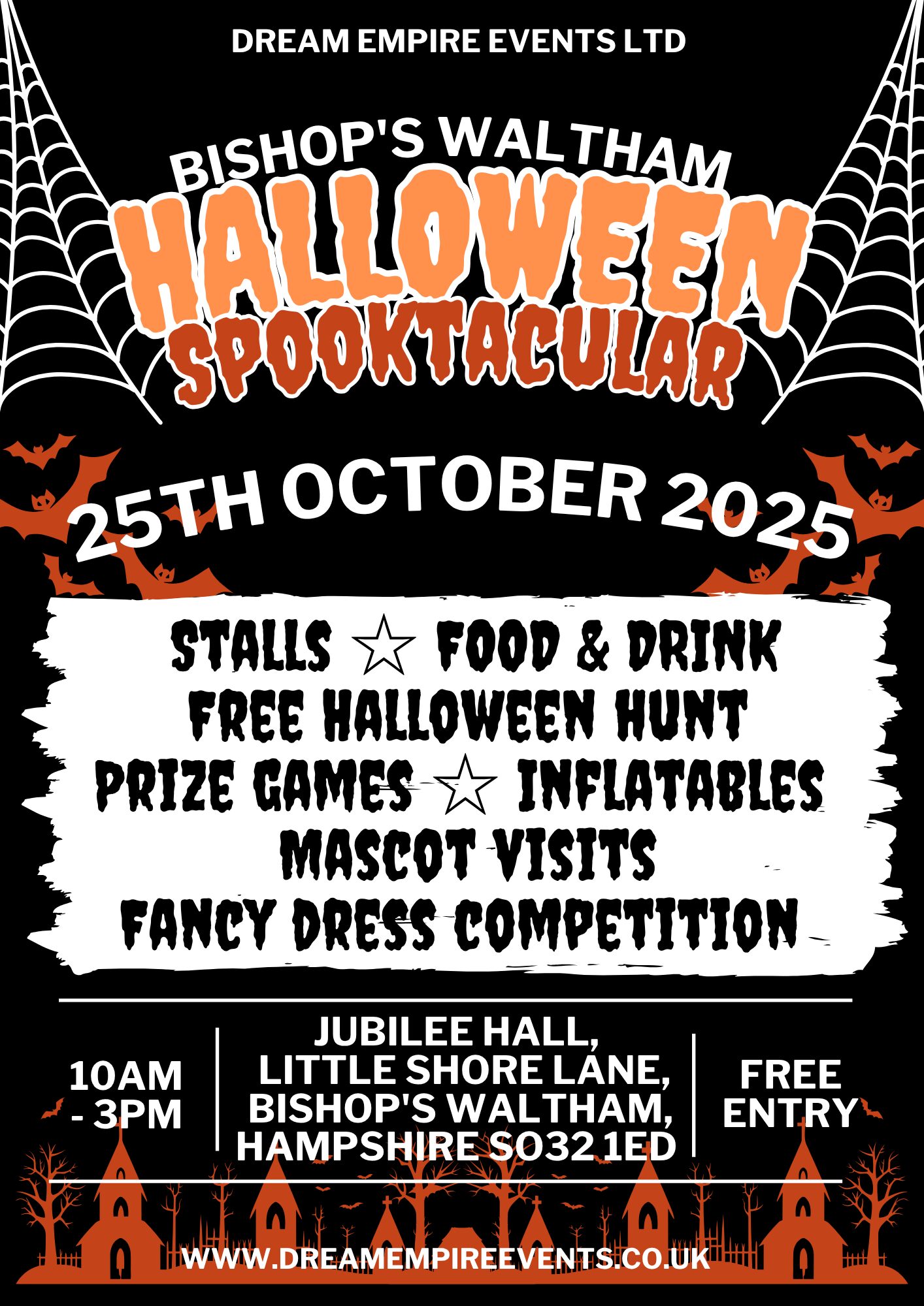 Bishops Waltham Halloween Spooktacular eastleigh summer festival