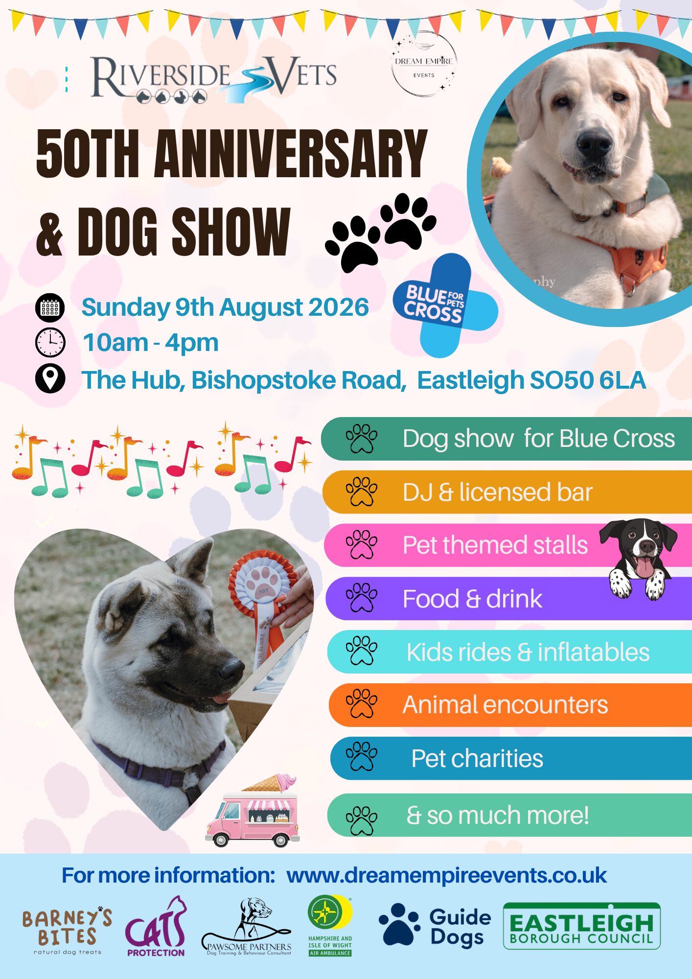 Riverside Vets 50th Anniversary & dog show eastleigh summer festival